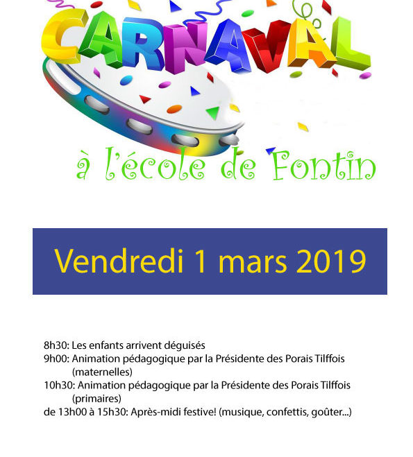Journée carnaval du 1er mars